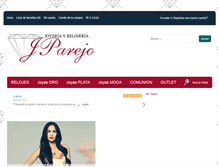 Tablet Screenshot of joyeriaparejo.com